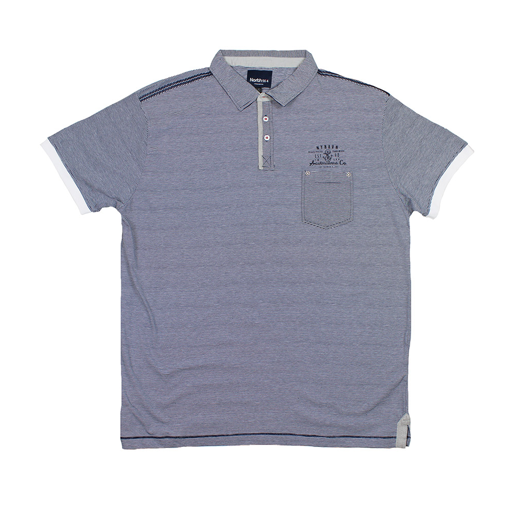 North 56 61175 Pinfeather Cotton Polo
