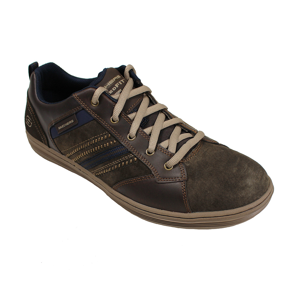 Skecher 64633 Leather Upper Lace Up Shoe