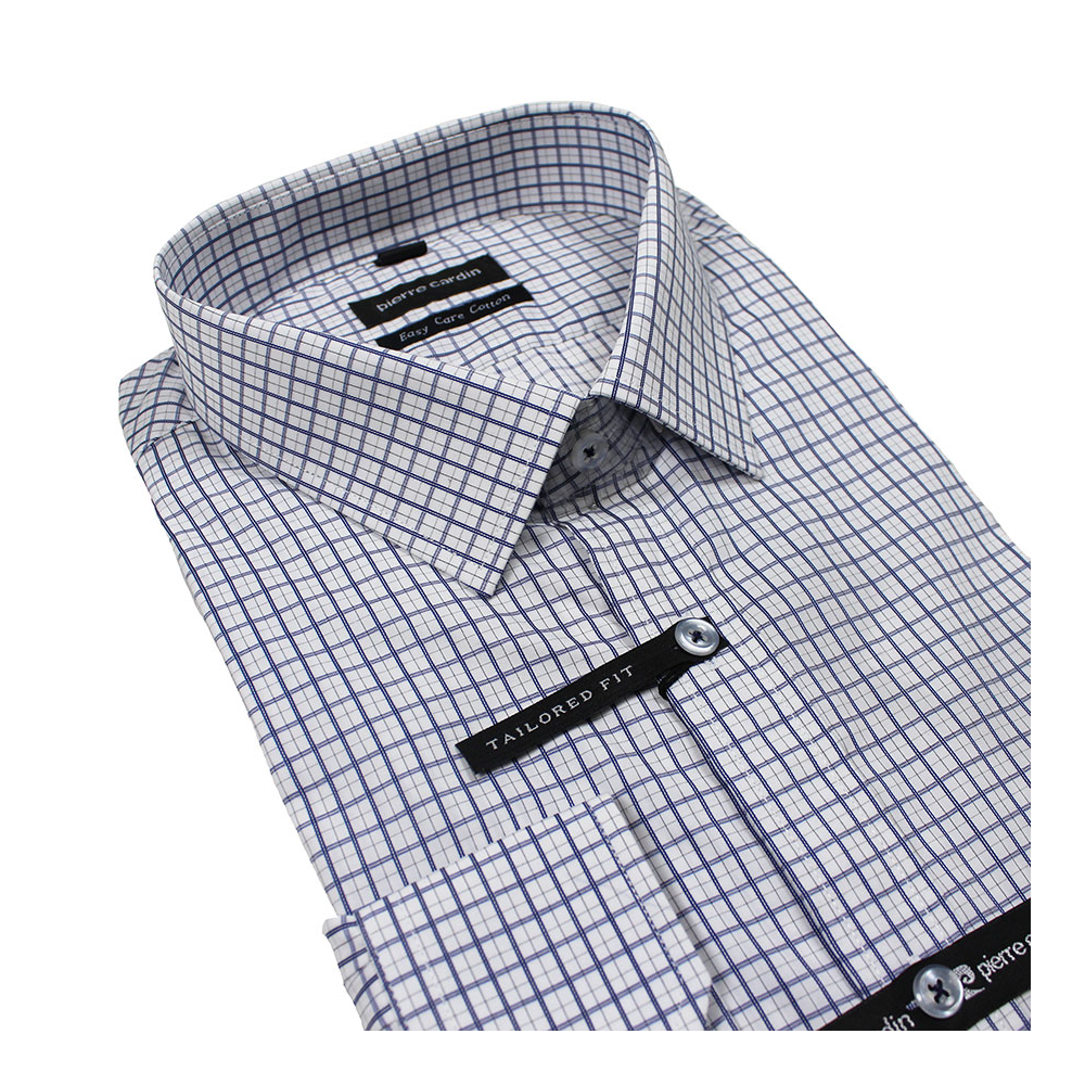 Pierre Cardin 20637 Easy Care Cotton  L/S Check Shirt