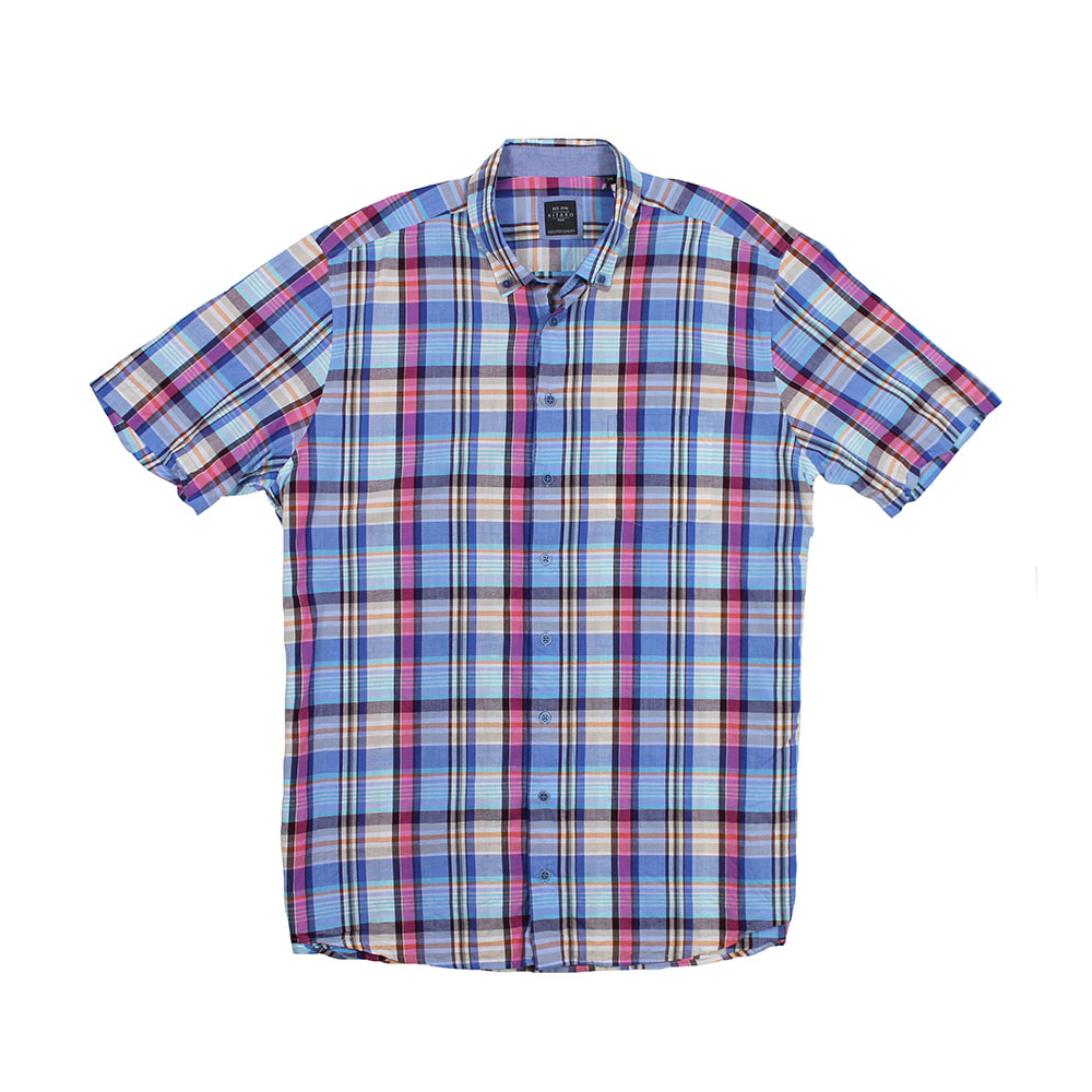 Kitaro 171712 Pure Cotton Fashion Check S/S Shirt