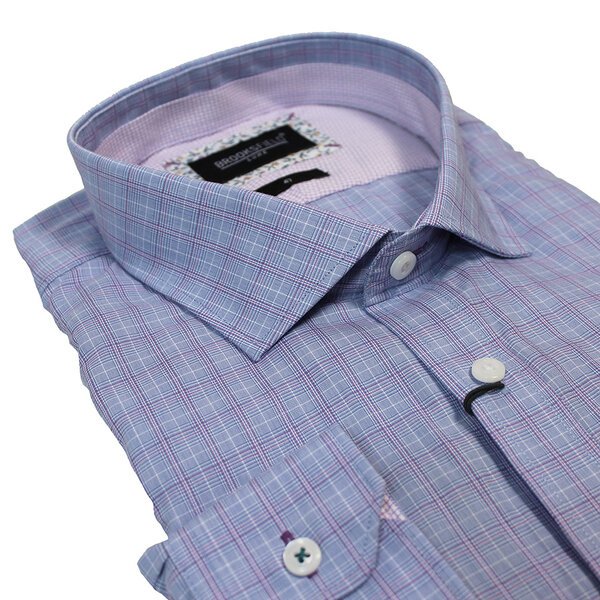 Brooksfield 1640 Check Fashion Shirt-shop-by-brands-Beggs Big Mens Clothing - Big Men's fashionable clothing and shoes