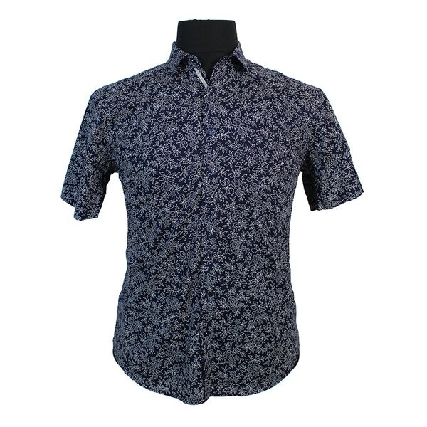 MRMR Pure cotton small floral short sleeve fashion shirt-shop-by-brands-Beggs Big Mens Clothing - Big Men's fashionable clothing and shoes