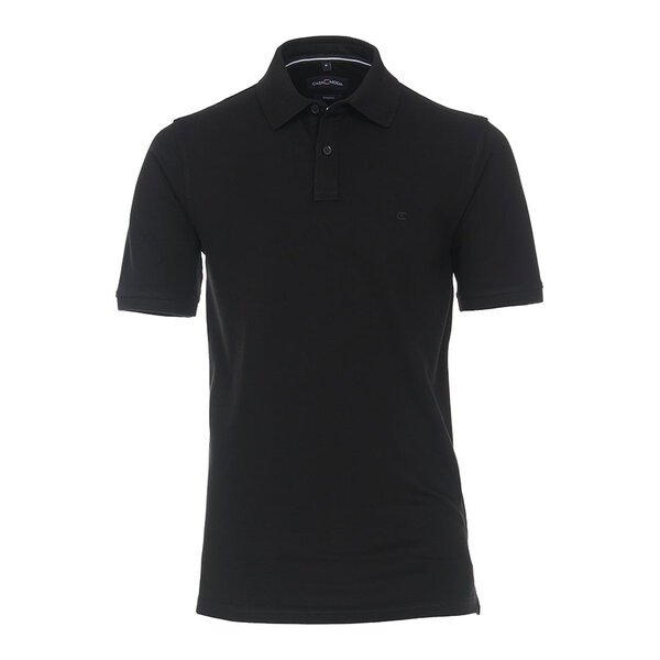 Casa Moda Stretch Cotton Polo Black-shop-by-brands-Beggs Big Mens Clothing - Big Men's fashionable clothing and shoes