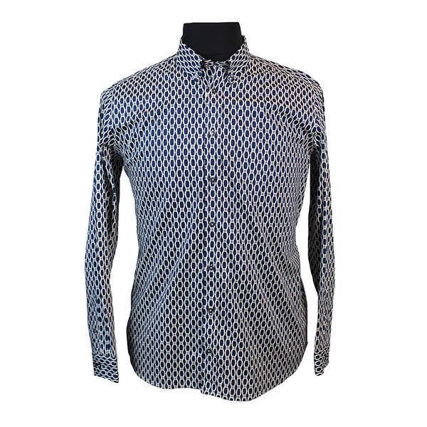 Ben Sherman Pure Cotton Abstract Design with Buttondown Collar-shop-by-brands-Beggs Big Mens Clothing - Big Men's fashionable clothing and shoes