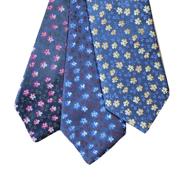 Fellini Mini Floral Pattern Made in New Zealand Extra Long Tie-shop-by-brands-Beggs Big Mens Clothing - Big Men's fashionable clothing and shoes