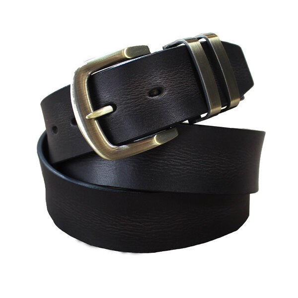 Buckle Buffalo Grained Leather 38mm Fashion Belt-shop-by-brands-Beggs Big Mens Clothing - Big Men's fashionable clothing and shoes