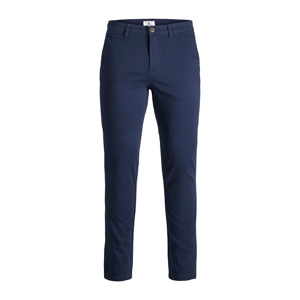 Jack and Jones Cotton Stretch Chino Navy-shop-by-brands-Beggs Big Mens Clothing - Big Men's fashionable clothing and shoes
