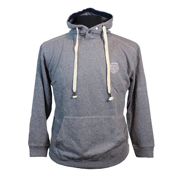 Replika Cotton Mix Marl Weave Workers Logo Kangaroo Pocket Hoodie-shop-by-brands-Beggs Big Mens Clothing - Big Men's fashionable clothing and shoes