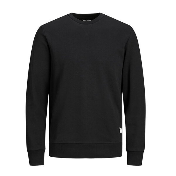 Jack and Jones Basic Crew Neck Sweater Black-shop-by-brands-Beggs Big Mens Clothing - Big Men's fashionable clothing and shoes