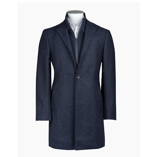 Rembrandt Navy Compton H Bone Overcoat-shop-by-brands-Beggs Big Mens Clothing - Big Men's fashionable clothing and shoes