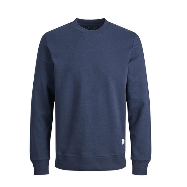 Jack and Jones Crew Neck Sweat Navy-shop-by-brands-Beggs Big Mens Clothing - Big Men's fashionable clothing and shoes