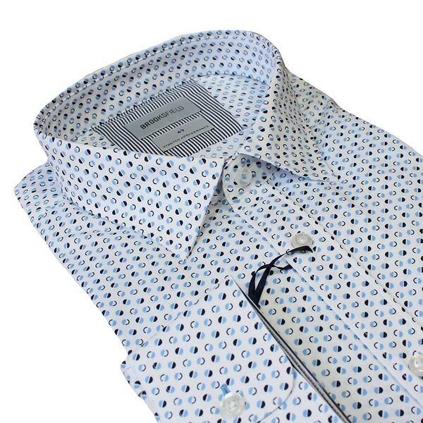 Brooksfield 2216 Fine Moon Stretch cotton Business Shirt-shop-by-brands-Beggs Big Mens Clothing - Big Men's fashionable clothing and shoes