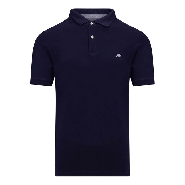 Raging Bull Signature Cotton Polo Navy-shop-by-brands-Beggs Big Mens Clothing - Big Men's fashionable clothing and shoes
