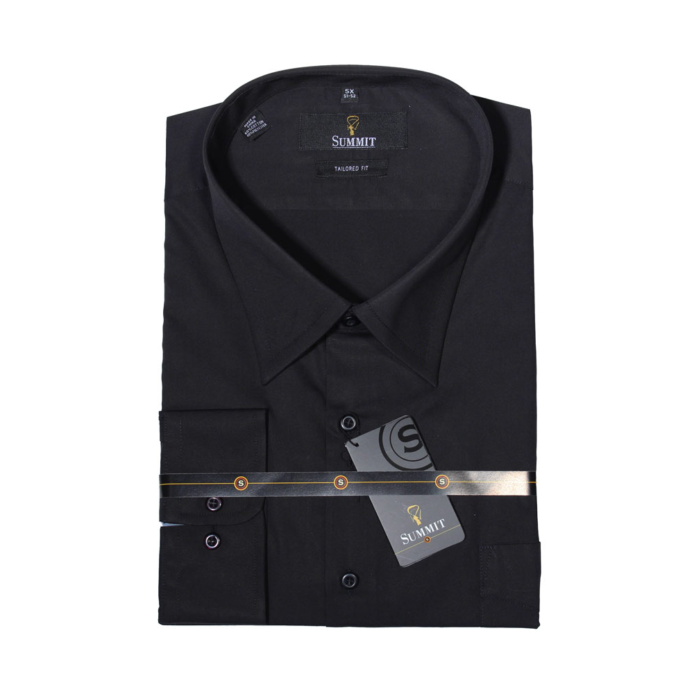 Summit - Classic Long Sleeve Black Shirt