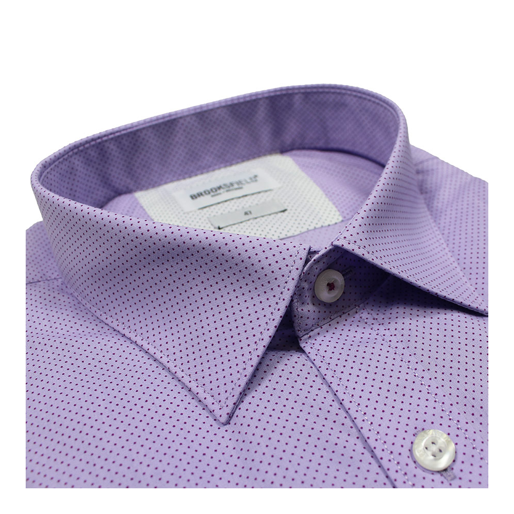 Brooksfield 1424 Cotton Dot Design Shirt