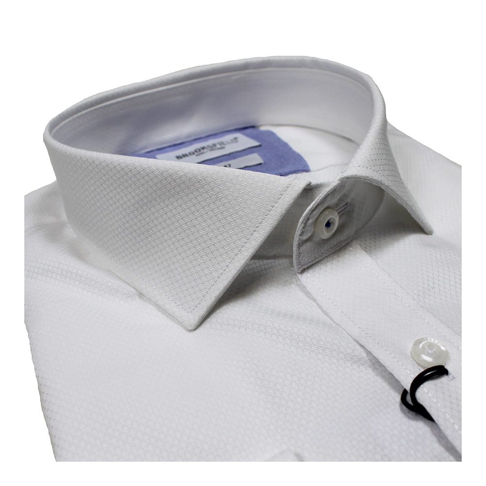 Brooksfield 1413 Cotton Jacquard Pattern Shirt 