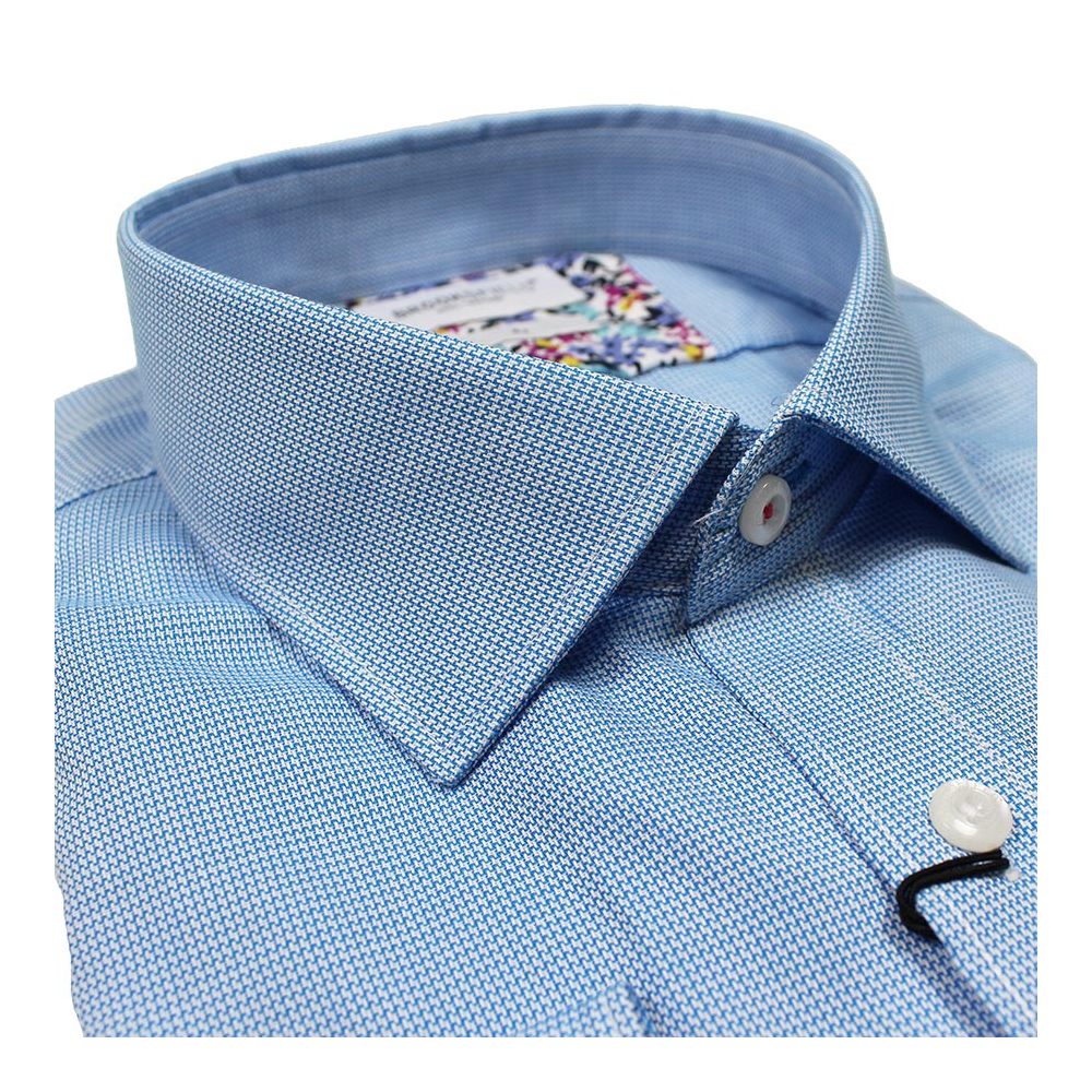 Brooksfield 1417 Cotton Micro Texture Pattern Shirt