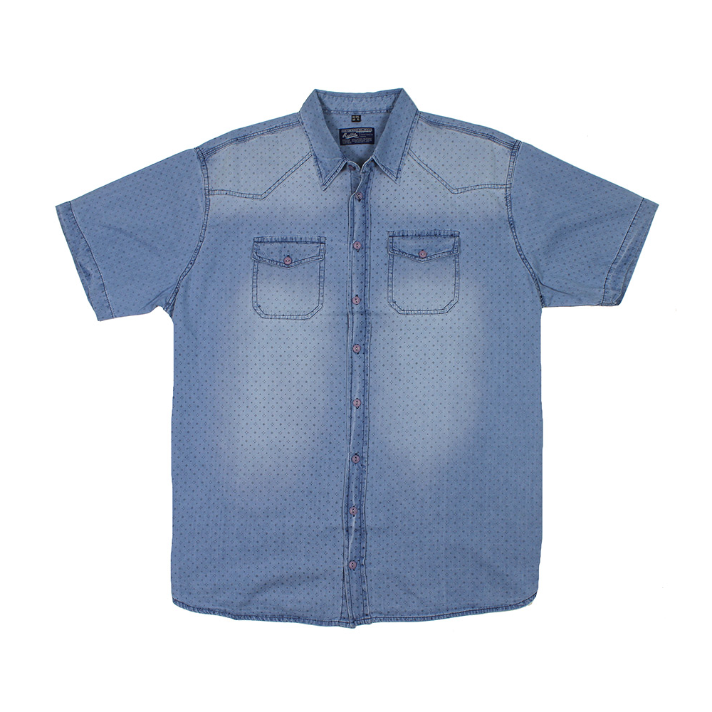 Replika 71354 Short Sleeve 2 Pocket Cotton Shirt