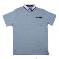 D555 Wallace Cotton Poly Contrast Collar Polo