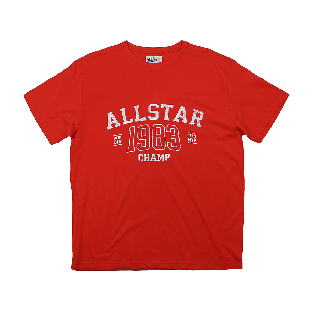 Replika 71389 Cotton All Star 1983 Champ Print Tee