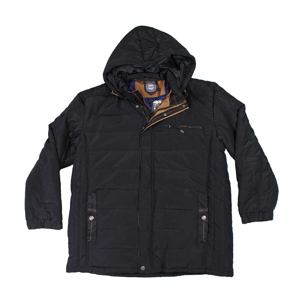 Kam Quilt Hooded Casual Fashion Jacket 