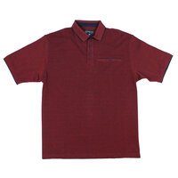 Kam Marl Cotton Two Tone Polo with Pocket