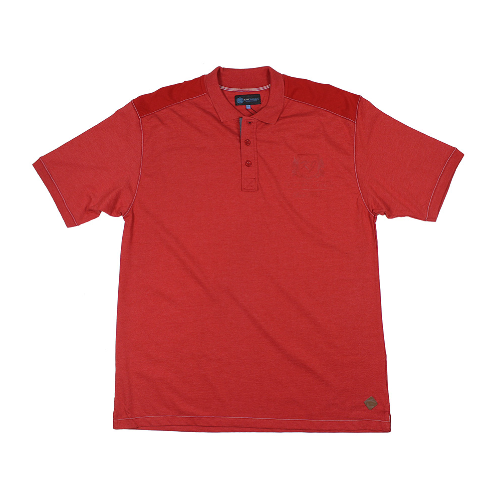 Kam Panel Cotton KJ Logo Plain Polo