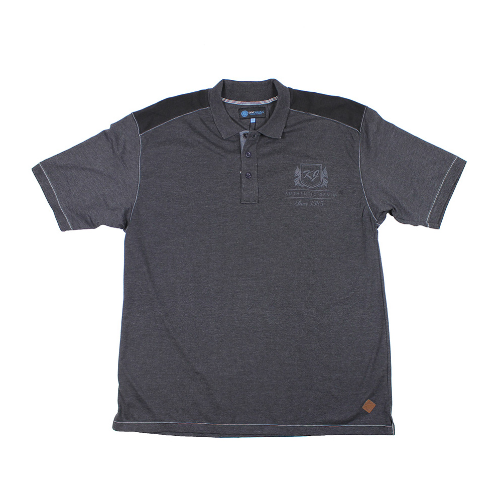 Kam Panel Cotton KJ Logo Plain Polo