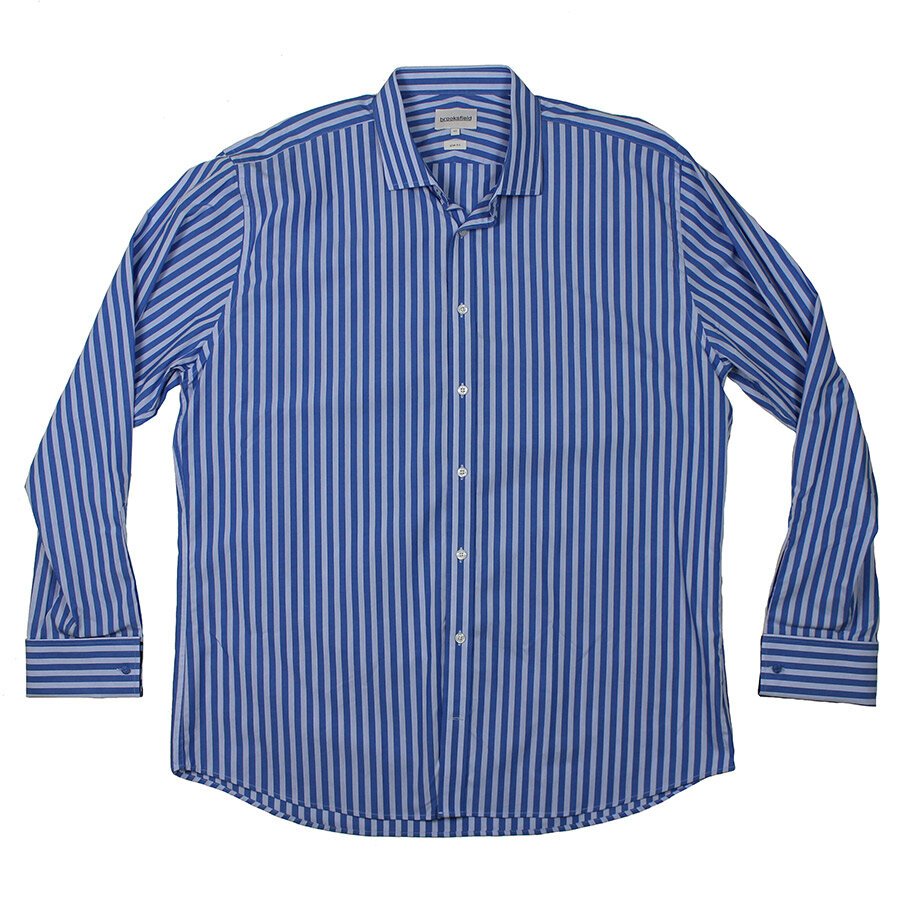 Brooksfield Original Fit Stripe Shirt - Beggs offers NZ best selection ...