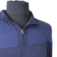 Kam Vector Cotton Half Zip Textured Panel Sweatshirt