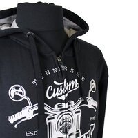 Kam Vintage Motorcycle Print Cotton Poly Hoodie Sweat