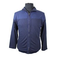 Kam Velocity Cotton Full Zip Textured Panel Sweatshirt