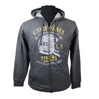 Kam Speedway California Riders Print Cotton Poly Hoodie Sweat