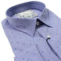 Brooksfield 1460 Cotton Stretch Spot Pattern Shirt
