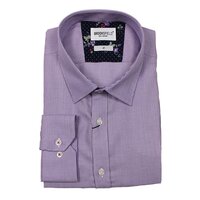 Brooksfield 1467  Pure Cotton Pinfeather Pattern Shirt