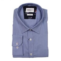Brooksfield 1467  Pure Cotton Pinfeather Pattern Shirt