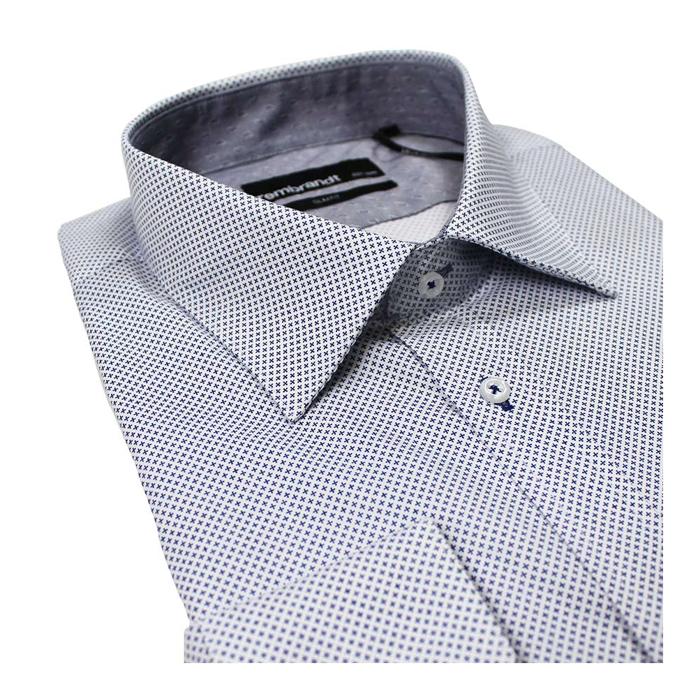 Rembrandt SF4375 Pure Cotton Micro Design Slimfit Shirt