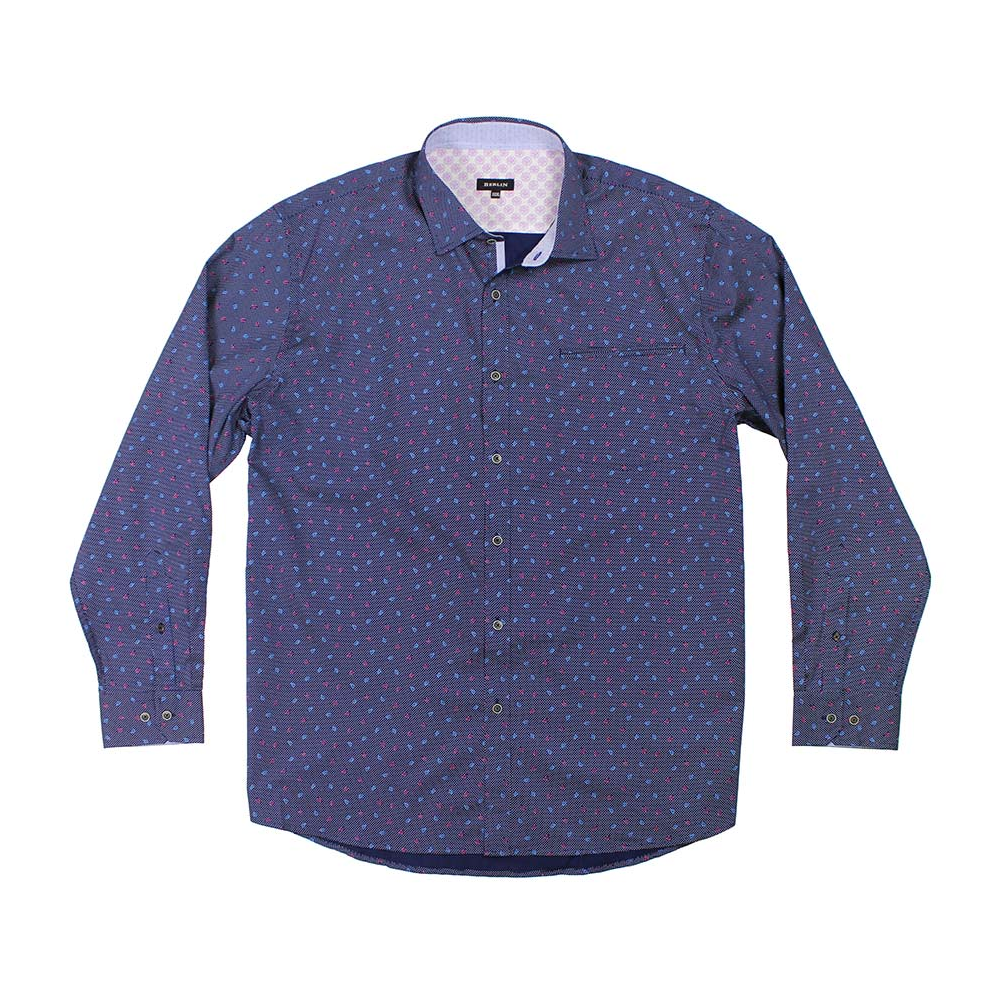 Berlin 280 Paisley Dot Cotton LS Shirt