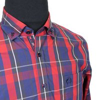 Campione 7818131 Pure Cotton Windowpane Fashion Check Shirt