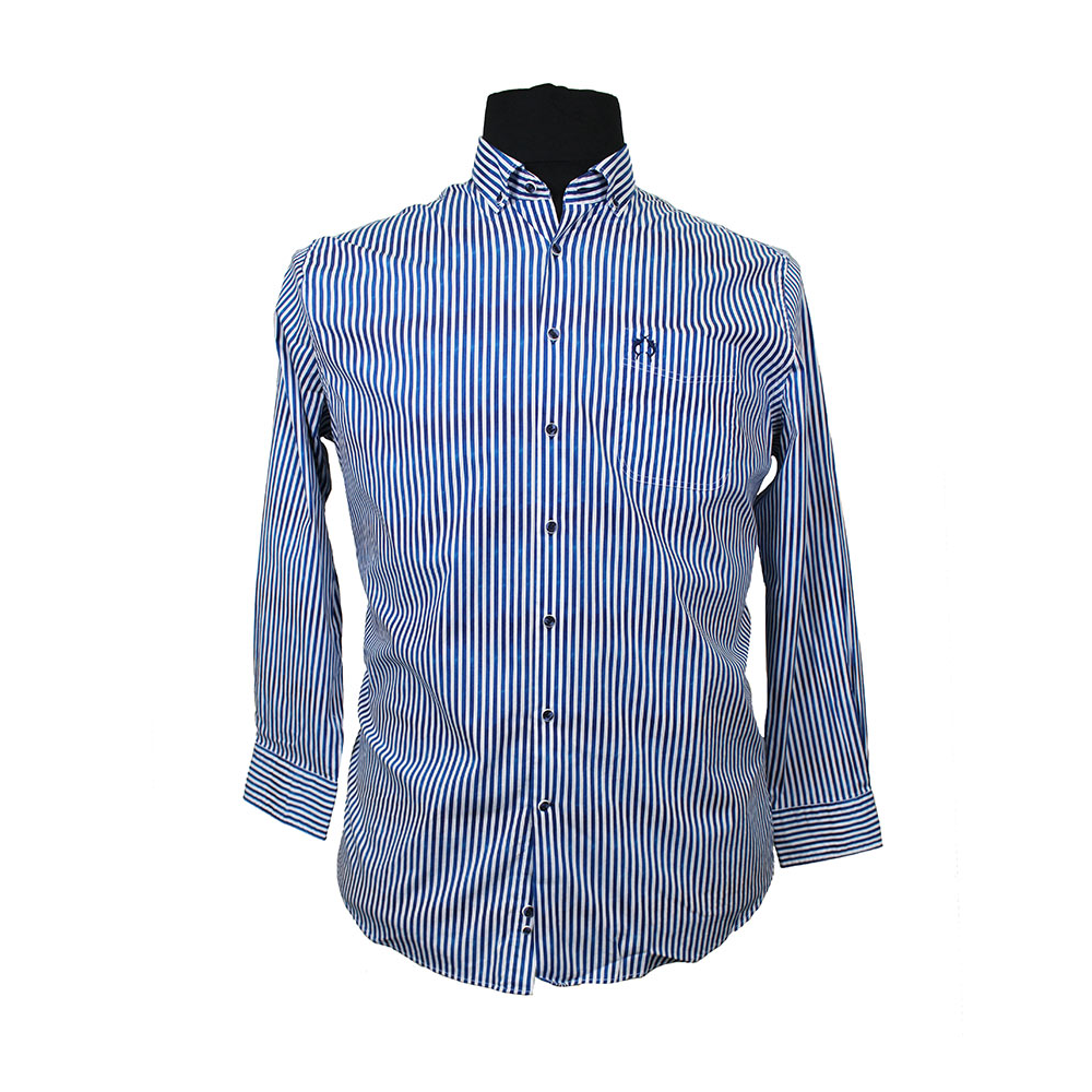 Campione 7818313 Cotton Stretch Faded Stripe Fashion Shirt