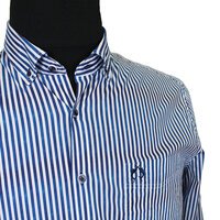 Campione 7818313 Cotton Stretch Faded Stripe Fashion Shirt