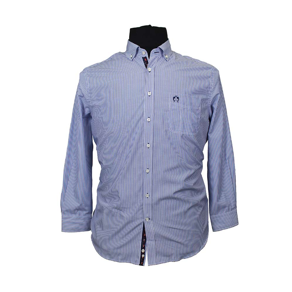 Campione 7818001S Cotton Mix Bengal Stripe Button Down Collar LS Shirt