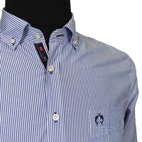 Campione 7818001S Cotton Mix Bengal Stripe Button Down Collar LS Shirt