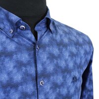 Campione 7818307 Cotton Stretch Print  Button Down Collar LS Shirt