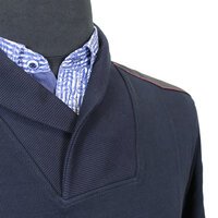Campione 7238101 Cotton Modal Shawl Collar Fashion Sweat