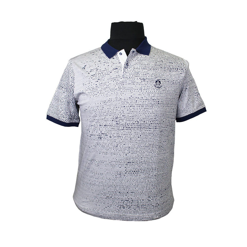 Campione 1915401 Pure Cotton Abstract Print Polo