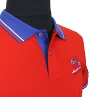 Campione 1915107 Pure Cotton Panel Sleeve Design Polo