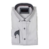 Casa Moda 728697 Pure Cotton Self Patterned Business Shirt
