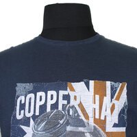 Replika 73359 Pure Cotton Copper Hat Print Tee