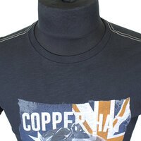 Replika 73359 Pure Cotton Copper Hat Print Tee